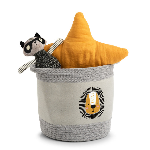 Gyermek textil tárolókosár, Ø 30 cm