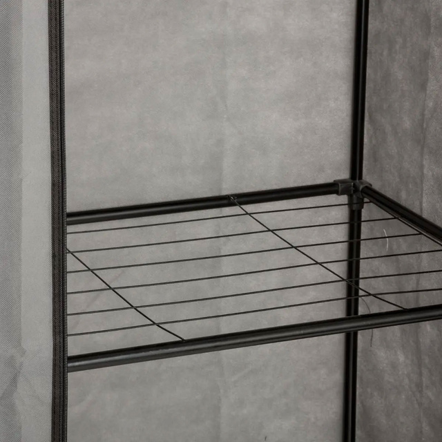 Textil szekrény ruhákhoz, 118x48x168 cm