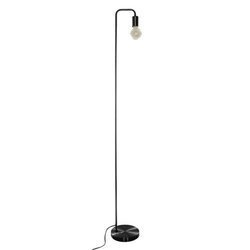 Fém állólámpa, ipari stílusú, 150 cm magas, fekete
