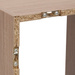 Moduláris polc 2 rekesszel, 34,5 x 32 x 67,5 cm, barna