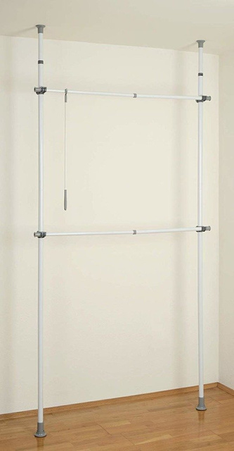 Herkules FLEX teleszkópos ruhatartó, praktikus állvány állítható méretekkel - 165-300 x 116-190 x 36 cm, WENKO