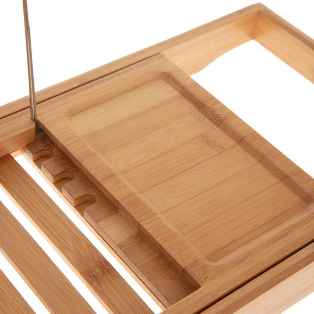 Bambusz fürdőkád polc, kihúzható, 70-105 cm