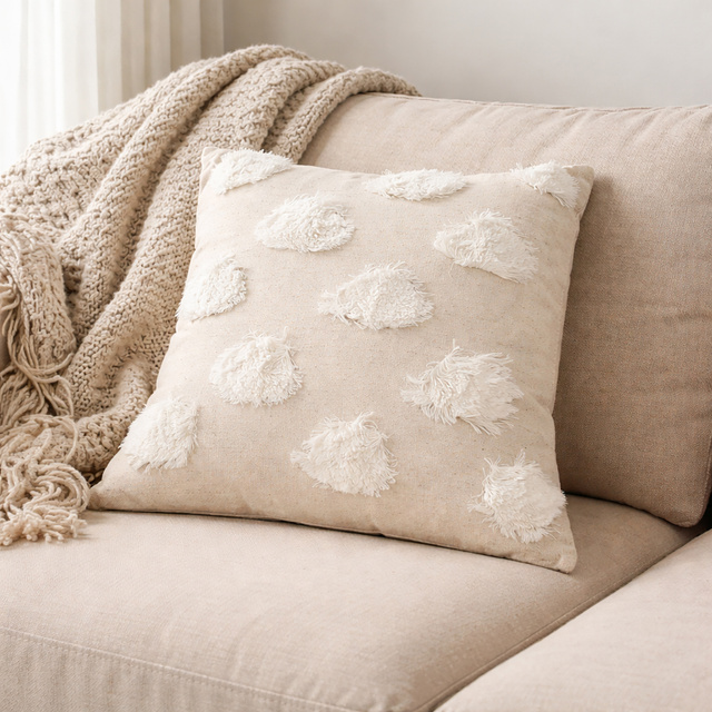 4Living Cushion Pompom 45x45 cm