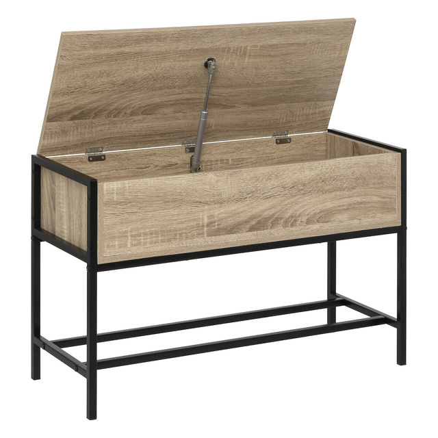 ALIAJ loft cipőtartó szekrény, ülőke + tároló, 76,5 x 30 x 48 cm