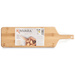 RIOS bambusz tálca snack tartóval, 50 x 14 cm