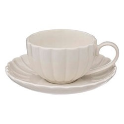 Porcelán csésze alátéttel ROMY, Ø 6 cm