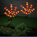 Napelemes kerti lámpák, LED orchideák, 2 darabos készlet, 75 cm