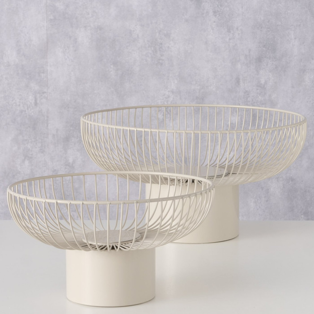 CINDY fém gyümölcsös tálak, 2 db, Ø 30-39 cm
