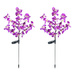 Napelemes kerti lámpák, LED orchideák, 2 darabos készlet, 75 cm