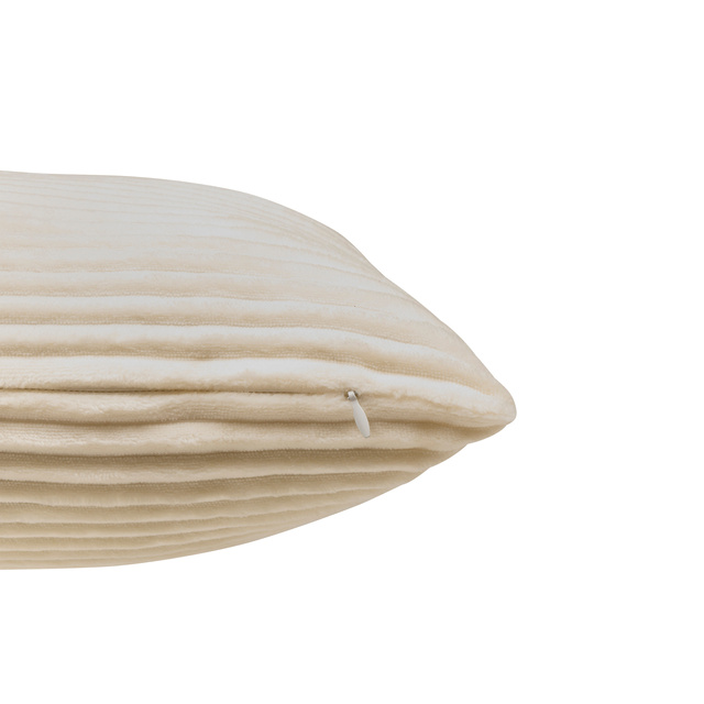 Corduroy párna, flanel ARUM, 38 × 38 cm, fehér