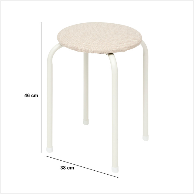 Puha üléssel ellátott zsámoly, 46 cm