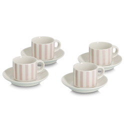 ZELLER 70 ml-es espresso csészék és tányérok készlet