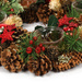 Adventi koszorú, 4 gyertya tartó, Ø 34 cm