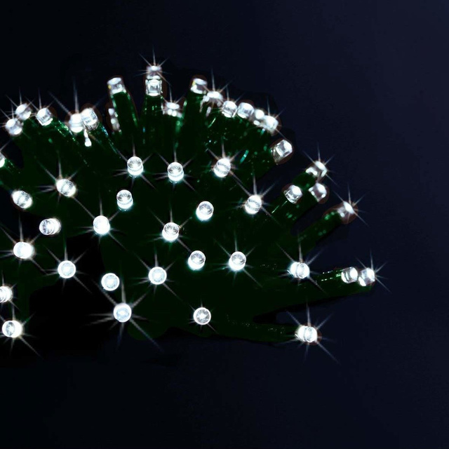 Napelemes kültéri karácsonyi fények, 100 LED