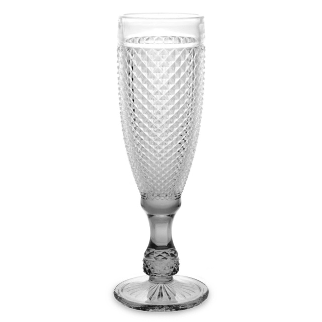 Kristálymintás pezsgőspohár, 185 ml, 6 db