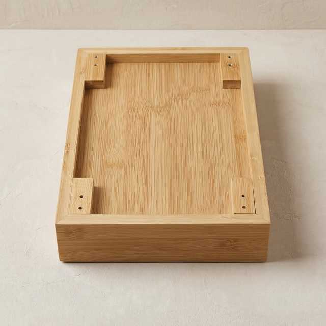 KIZU kulcstartó szekrény, 19 x 27 x 6 cm, bambusz