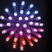 Több színű kültéri lámpák, 100 LED