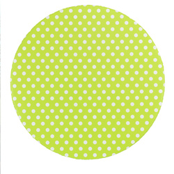 Gumírozott kerti terítő kerek asztalra, lime színű, Ø 70-86 cm