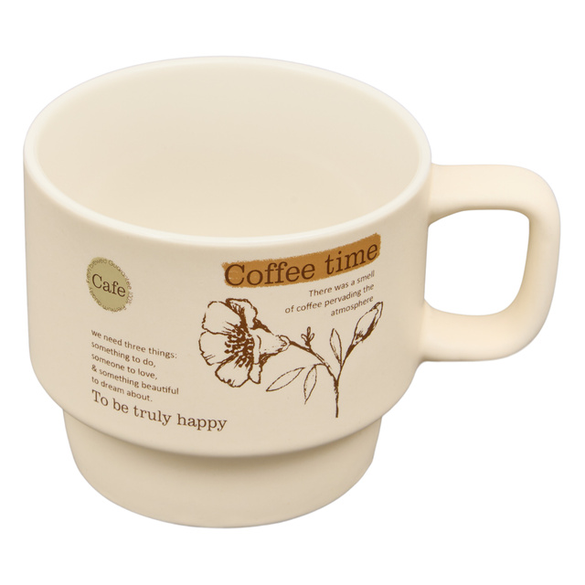 4 darab WELLNESS bögre állványon, porcelán, 220 ml