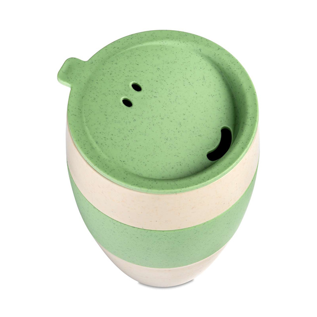 AROMA TO GO termosz kávéhoz, 400 ml, KOZIOL, természetes sivatagi homok/természetes levélzöld