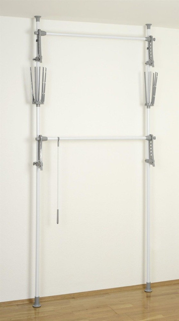 Herkules FLEX teleszkópos ruhatartó, praktikus állvány állítható méretekkel - 165-300 x 116-190 x 36 cm, WENKO