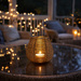 Fém tealight gyertyaállvány, arany színű
