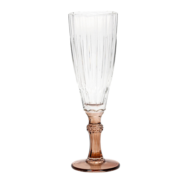 Színes lábú pezsgőspohár, 170 ml, 6 db