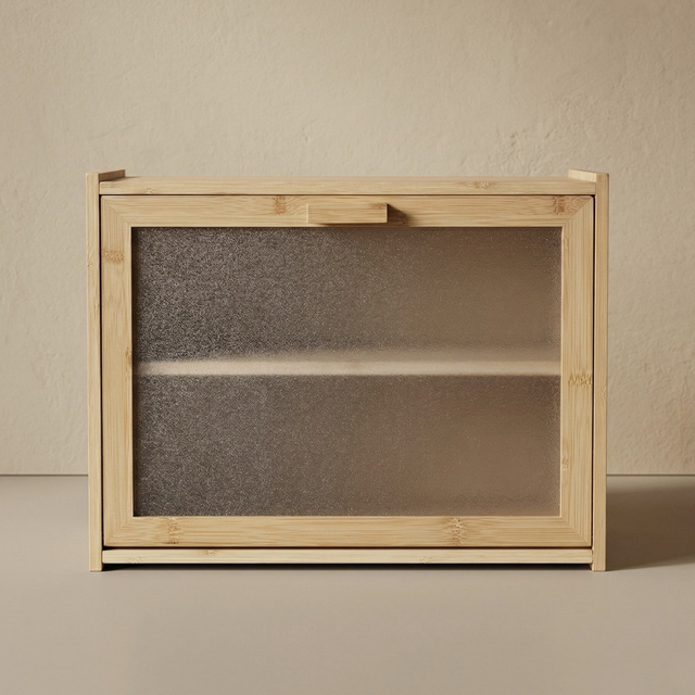 DOPPIO bambusz kenyértartó, 17 x 40 x 31 cm, két polccal