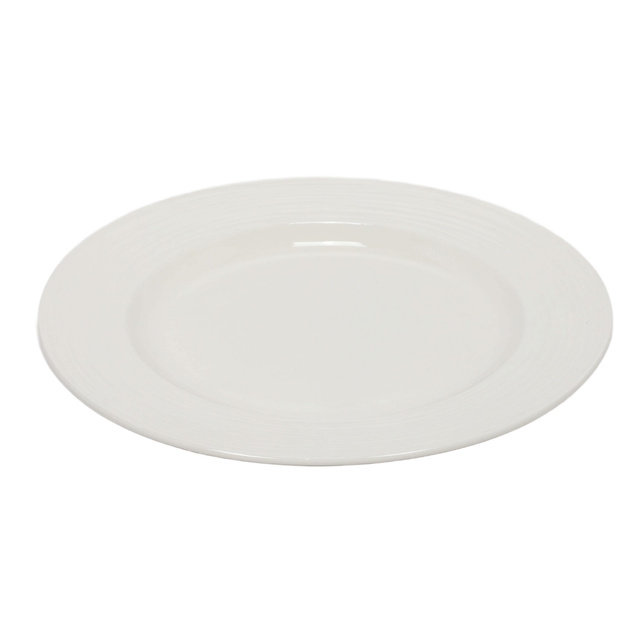 Lapostányér, porcelán, fehér, Ø 27 cm