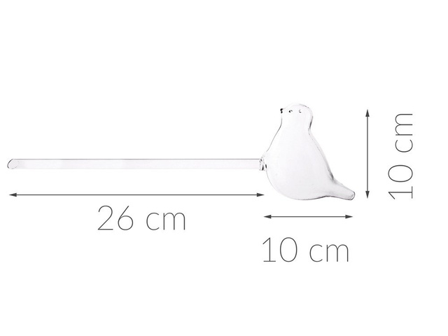 Üveges öntöző a növények locsolásához MADÁR - 2 darab a csomagban