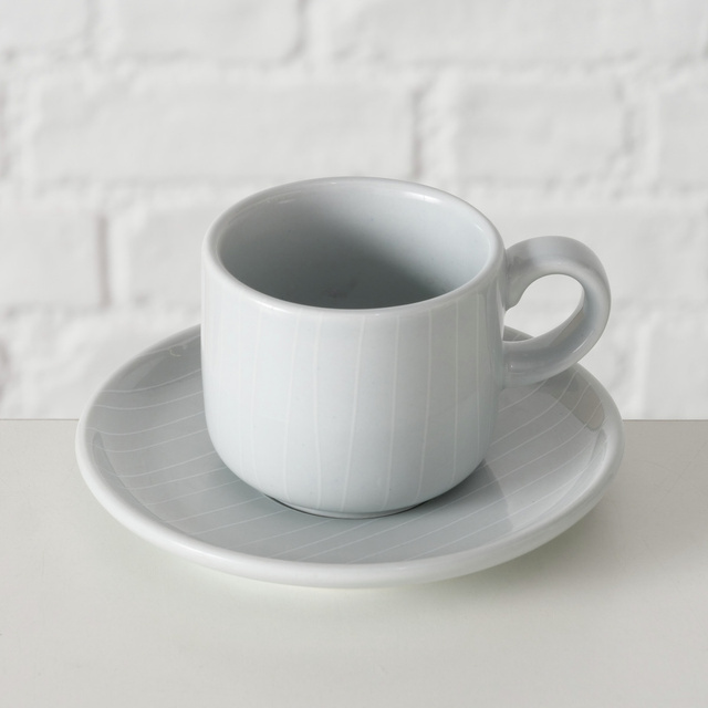 BERGEN csésze alátéttel, magassága 5,5 cm