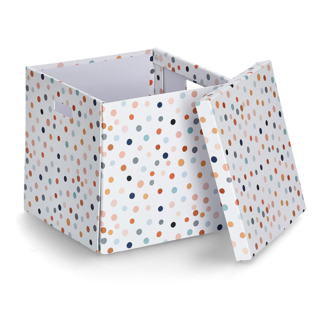 DOTS fedeles kartondoboz, 33,5 x 33 x 32 cm