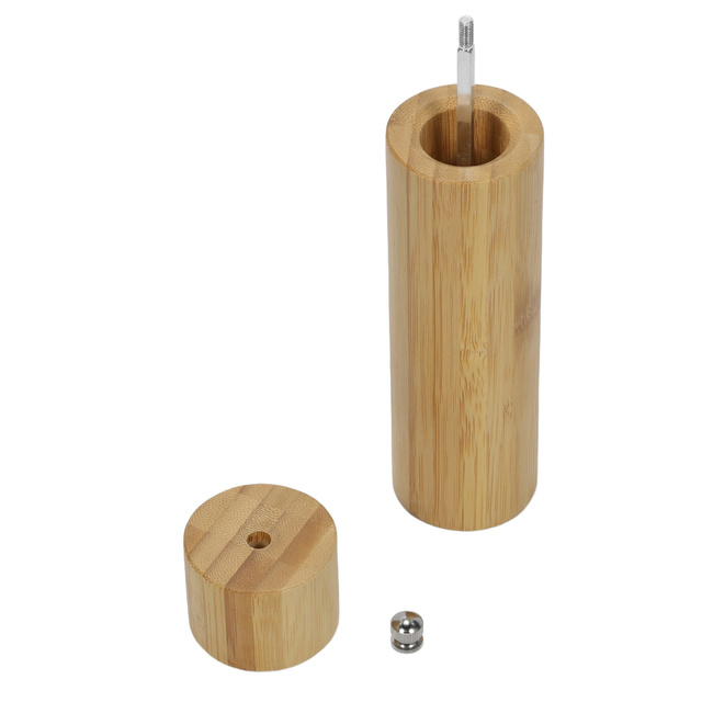Kézi borsőrlő, bambusz fából, Ø 5 cm