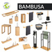 BAMBUSA toalettpapír tartó bambusz fiókkal, WENKO