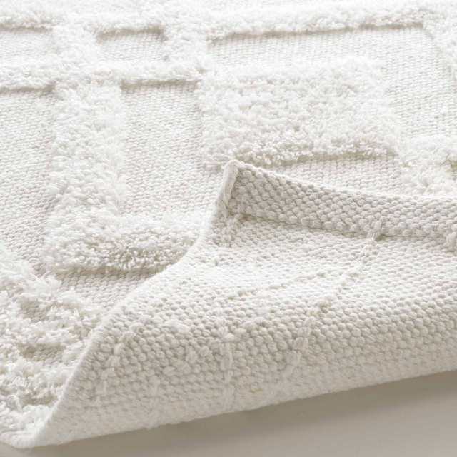 GLADIS fürdőszobai szőnyeg, 100% pamut, ecru, 50 x 80 cm