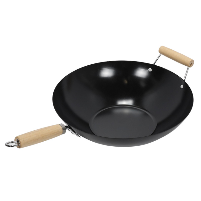 Szénacél wok, Ø 35 cm