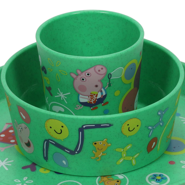 CONNECT gyermek étkészlet Peppa Malac Pop, 3 darabos, KOZIOL